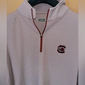NWOT Gen Teal USC SOUTH CAROLINA GAMECOCKS Pullover 1/4 Zip Pullover Mens SZ L